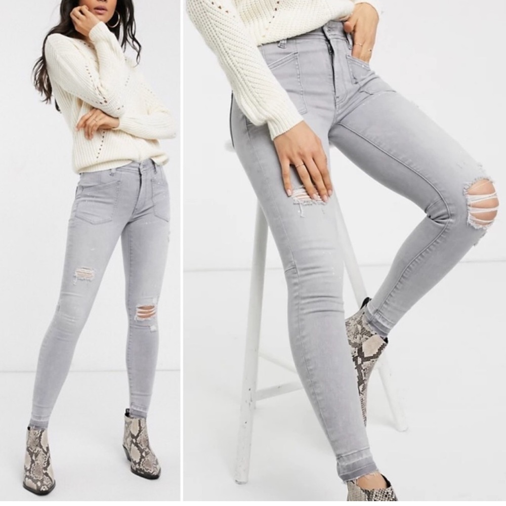 FREE PEOPLE Jeans Ivy Released Hem Skinny